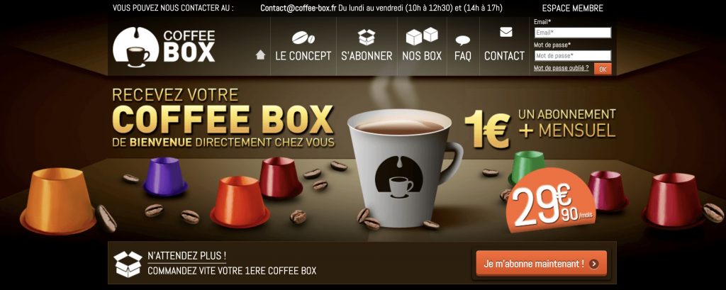 coffee box mensuelle cafe