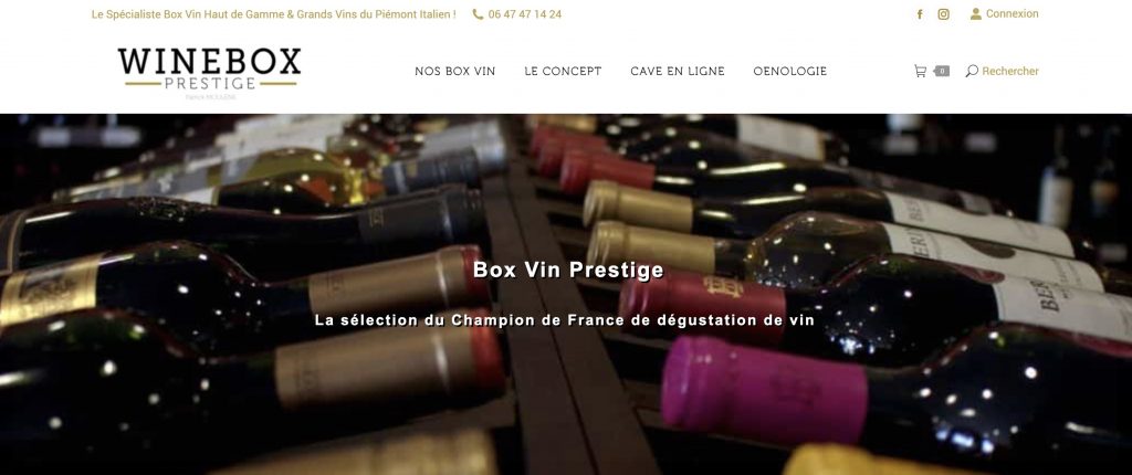 Box de vins Winebox Prestige