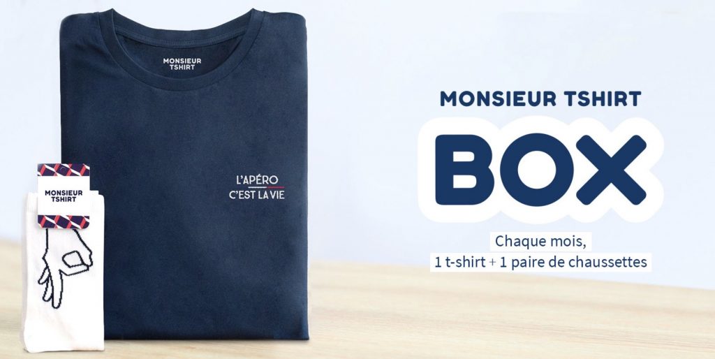 monsieur tshirt box drole