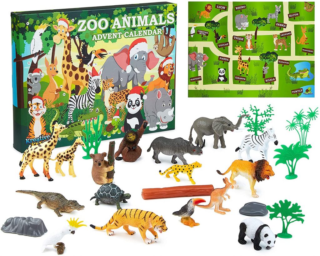 calendrier avent animaux zoo