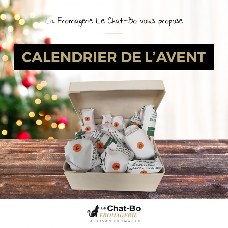 calendrier avent fromages chat bo