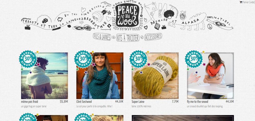 box tricot de Peace and Wool