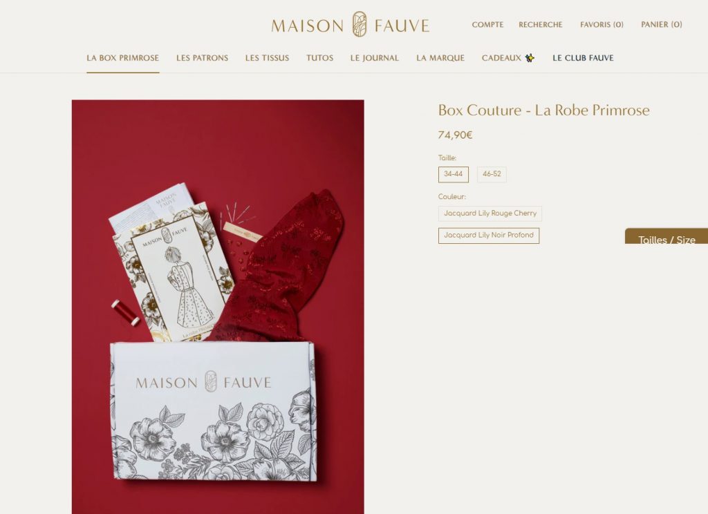 box couture Maison Fauve