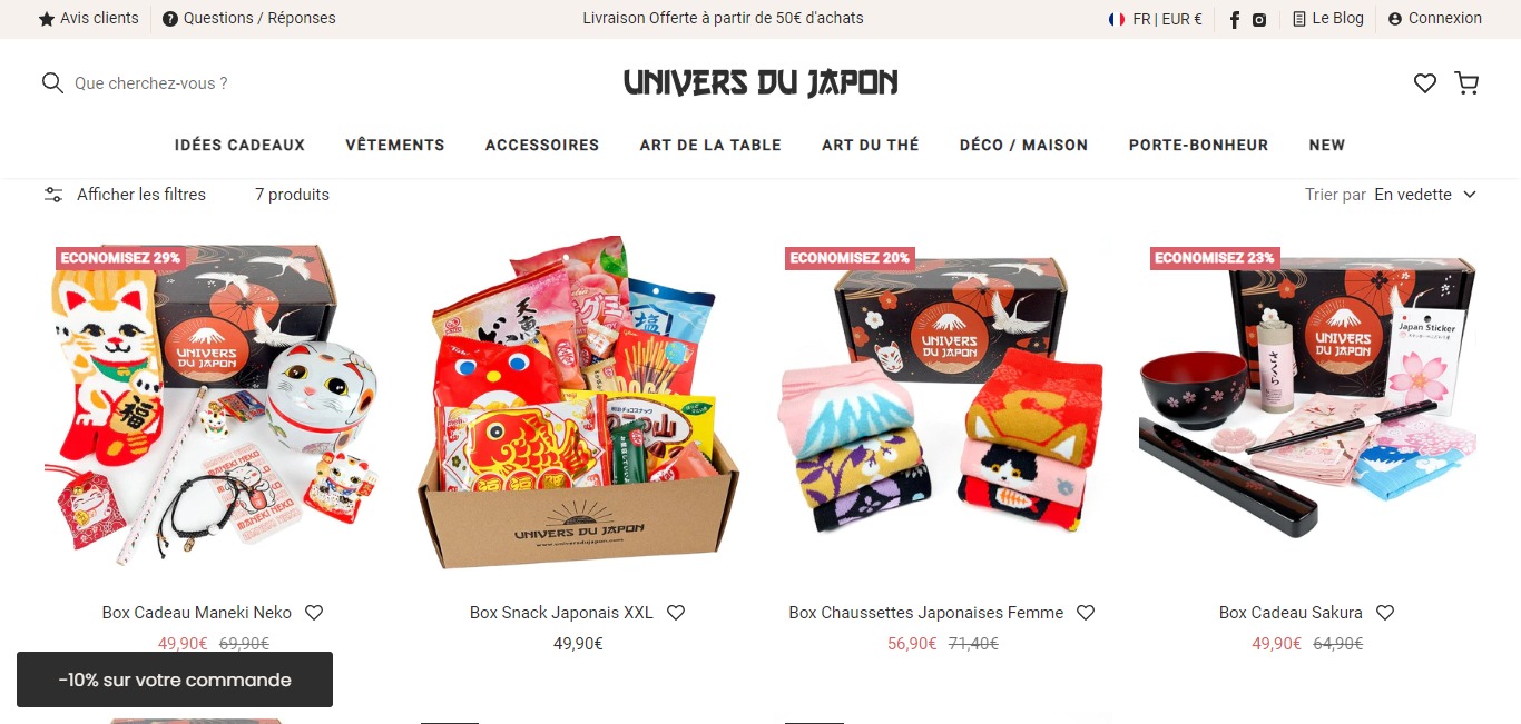 Box Univers du Japon