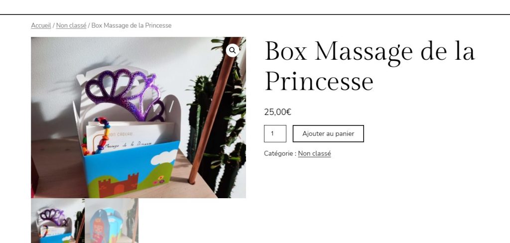 box massage de la princesse